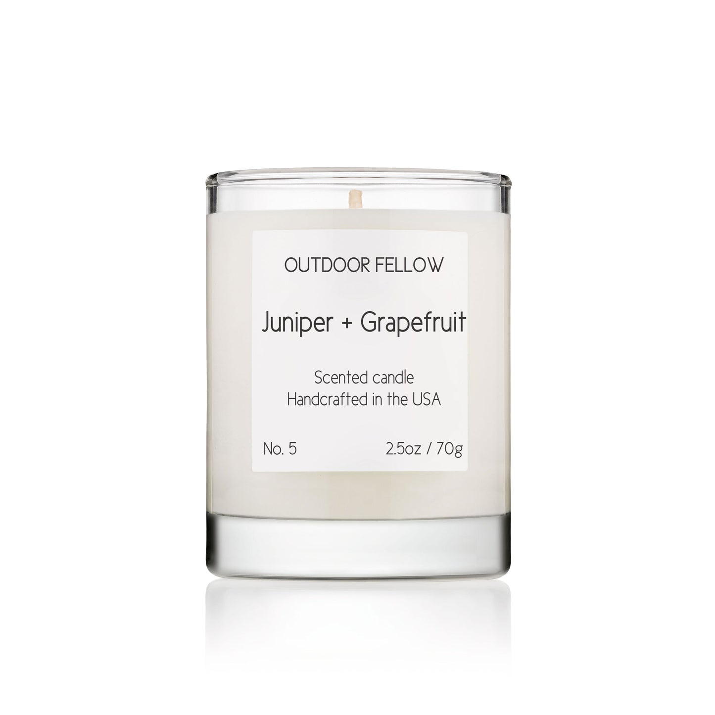 2.5oz Juniper+Grapefruit Scented Candle