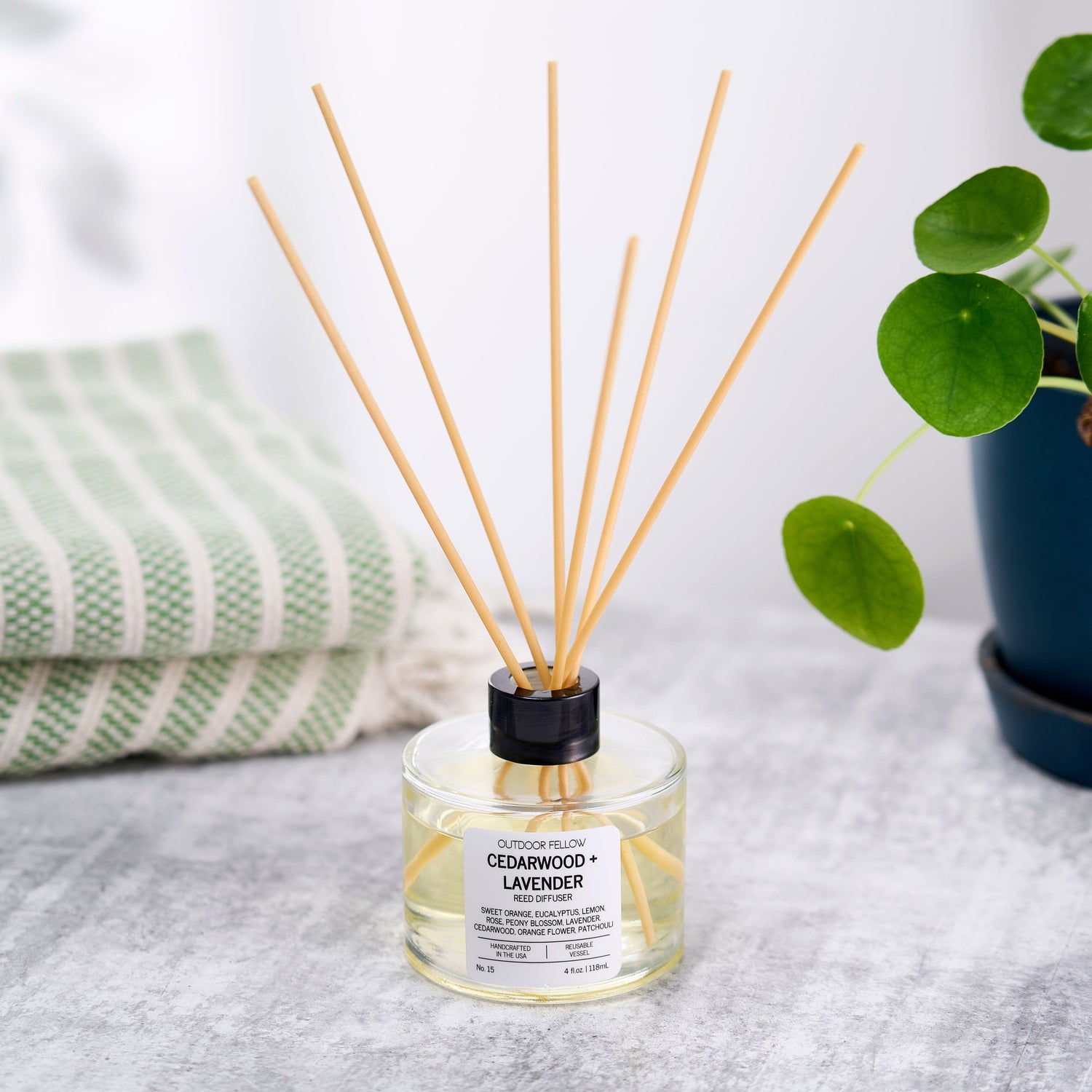 Cedarwood and Lavender reed diffuser by Outdoor Fellow