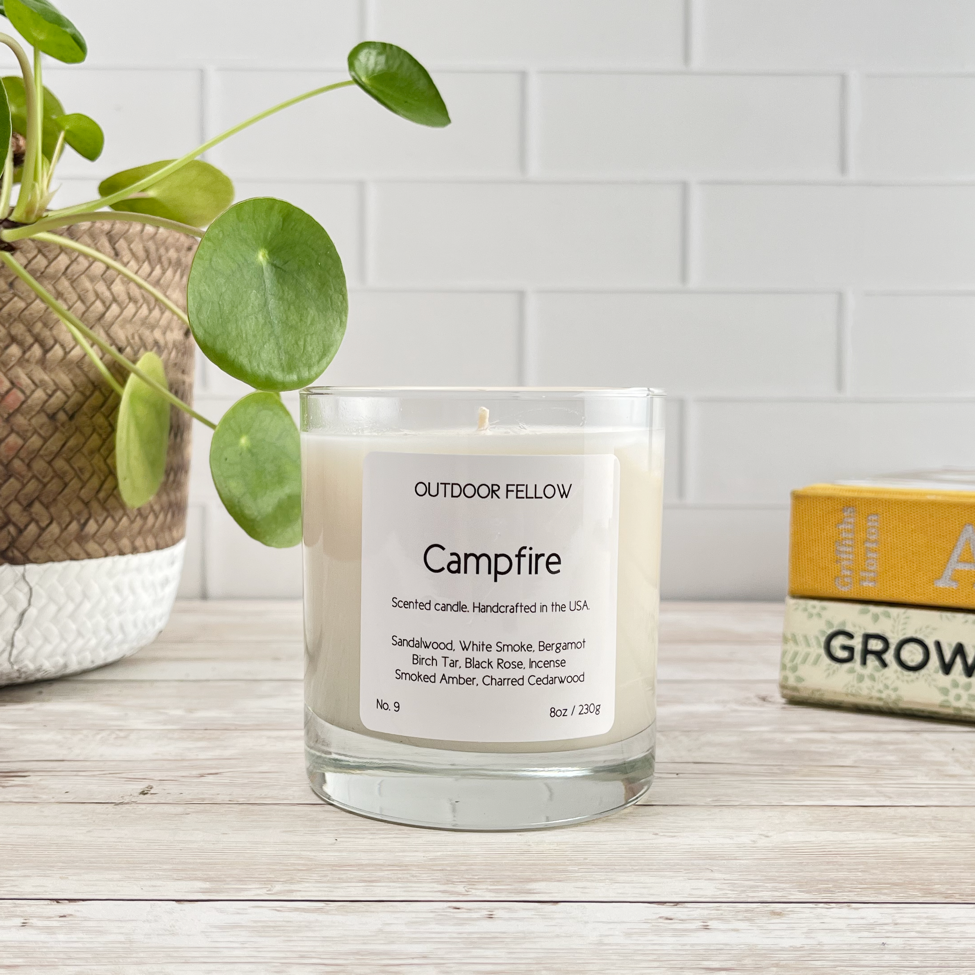 Campfire scented candle