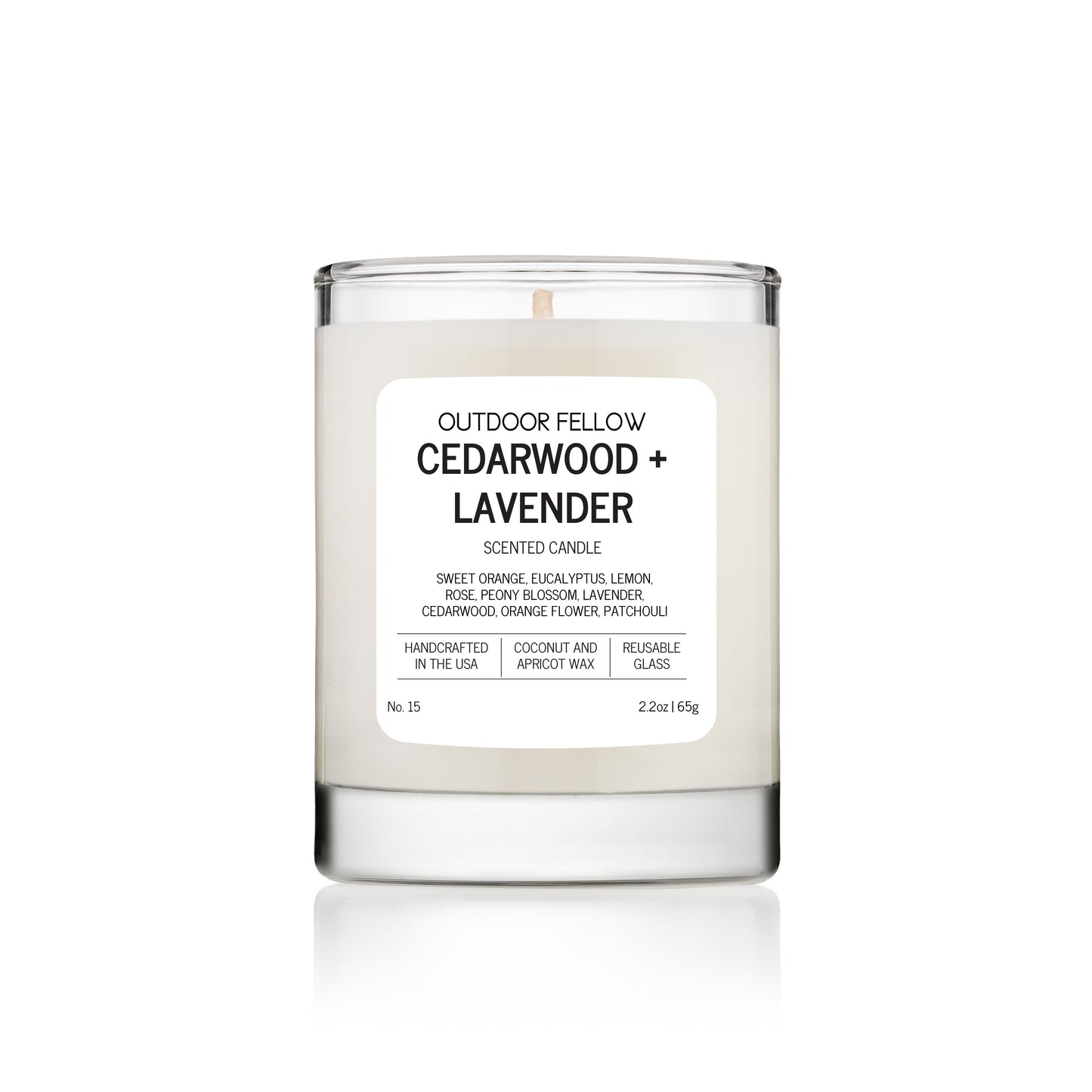 Cedarwood and Lavender 2.2oz scented candle