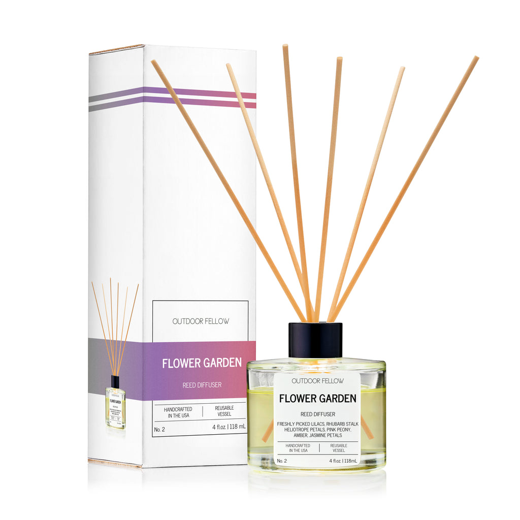 Outdoors Reed Diffusers Flower Garden Reed Diffuser - Fresh Floral Scent with Lilac & Peony ...