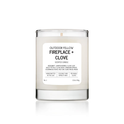 Fireplace and Clove 2.2oz scented candle