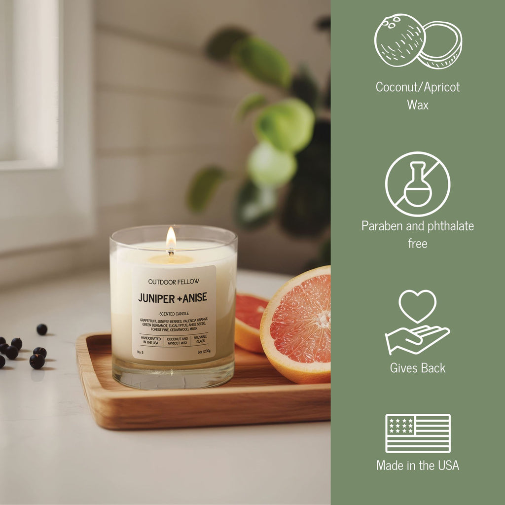 Juniper and Anise Scented Candle