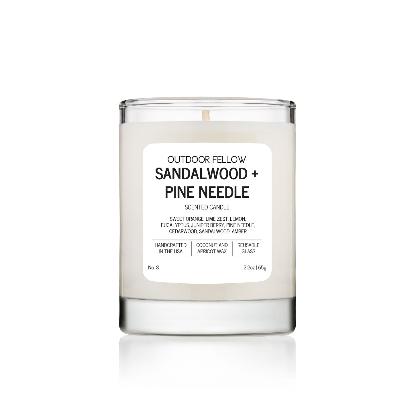 Sandalwood and Pine Needle 2.2oz scented candle