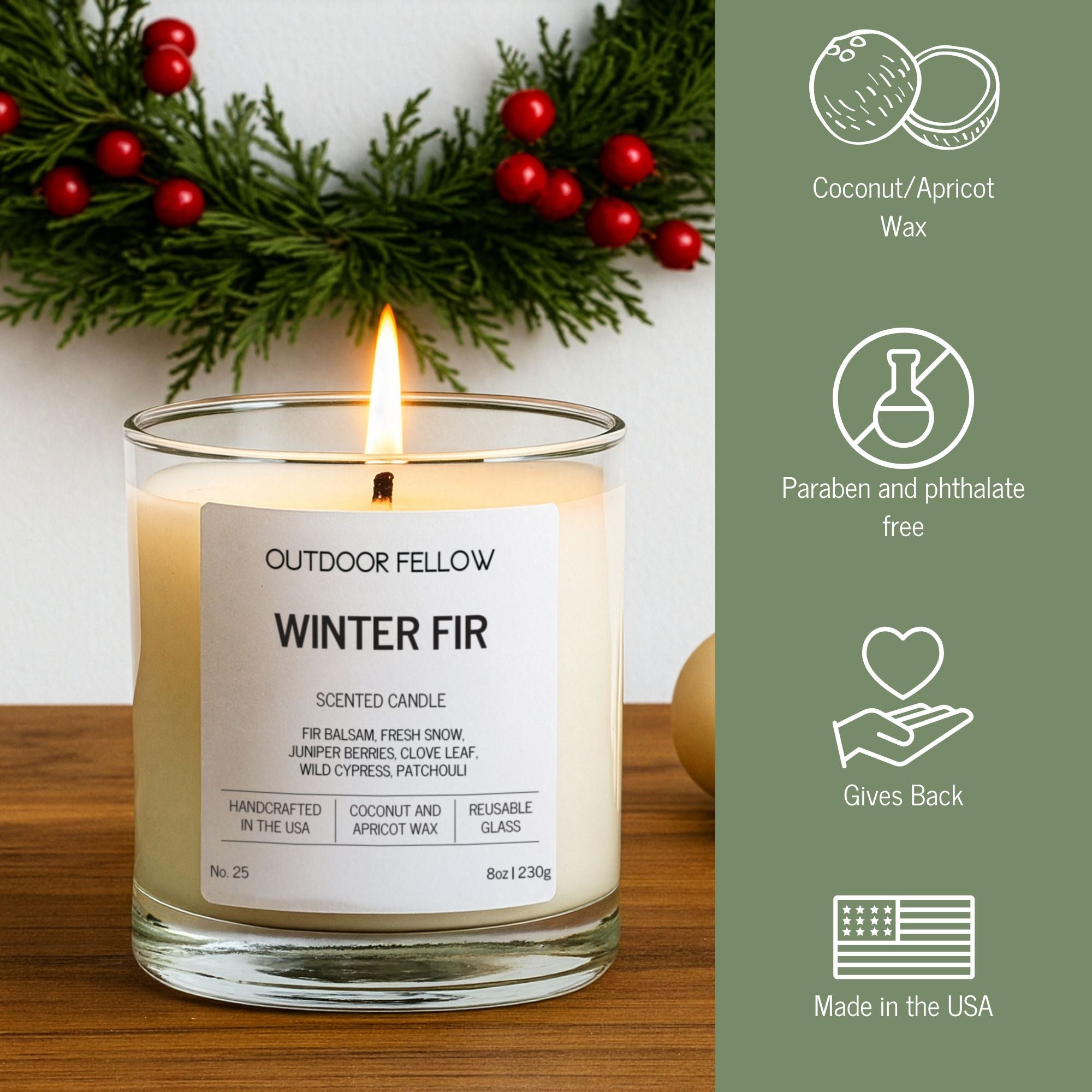 Winter Fir Scented Candle